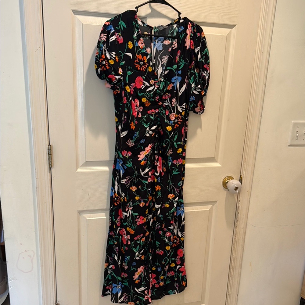 Floral Black Dress